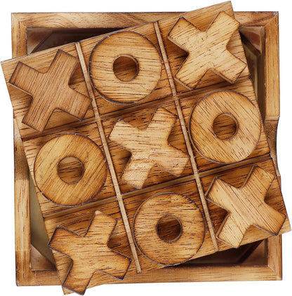 Glintoper Shut The Box & 4 in a Row Tables Game Set, Classic Wood Dice Game with Numbers & Line Up 4 Game for Kids Family, Living Room Rustic Coffee Table Decor, Travel Game Strategy Board Games