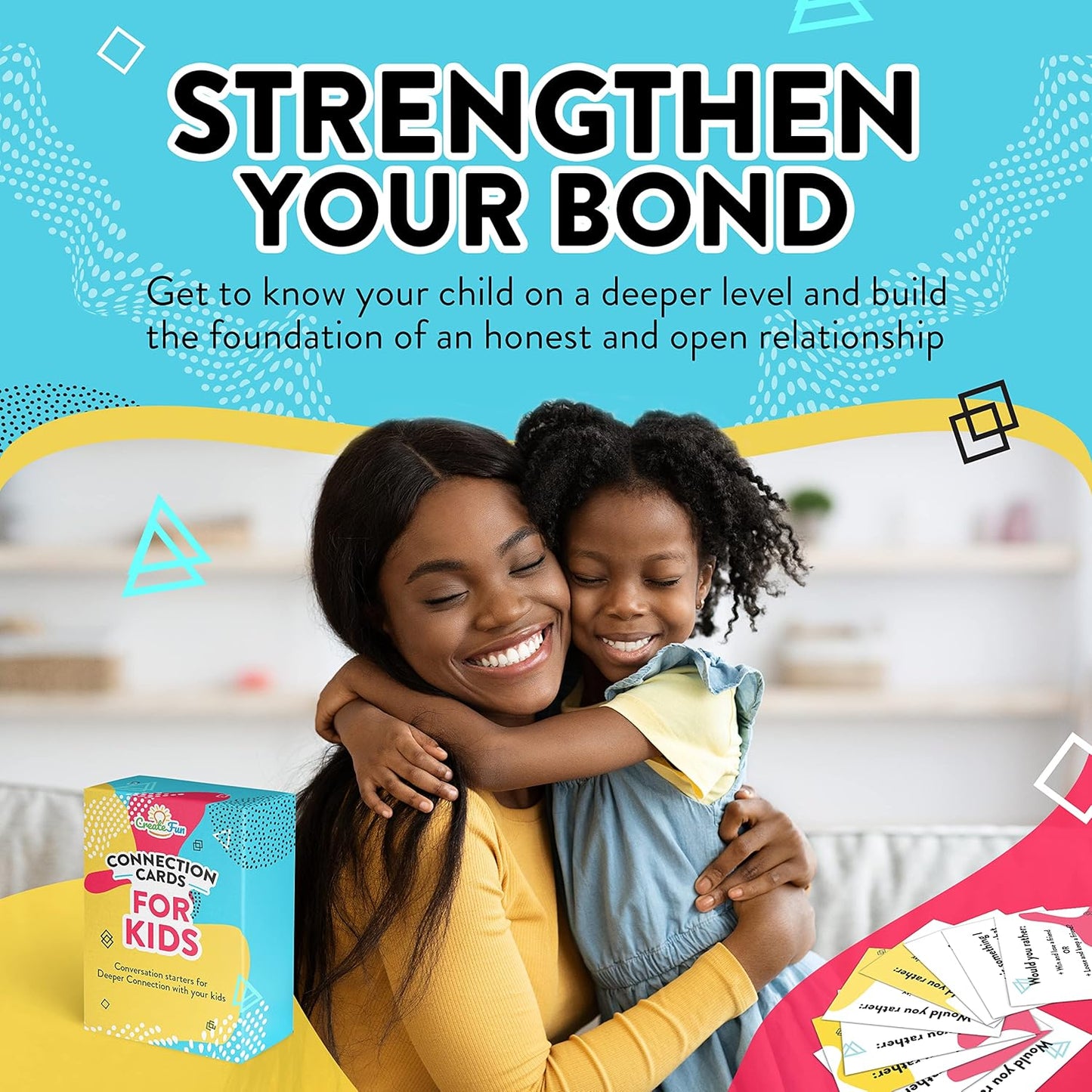 101 Conversation Cards for Kids - Family Question Games for Kids and Adults, Christmas Dinners, Game Nights, Holiday Gatherings & Gifts - Prompts for Confidence, Social Skills & Meaningful Connection