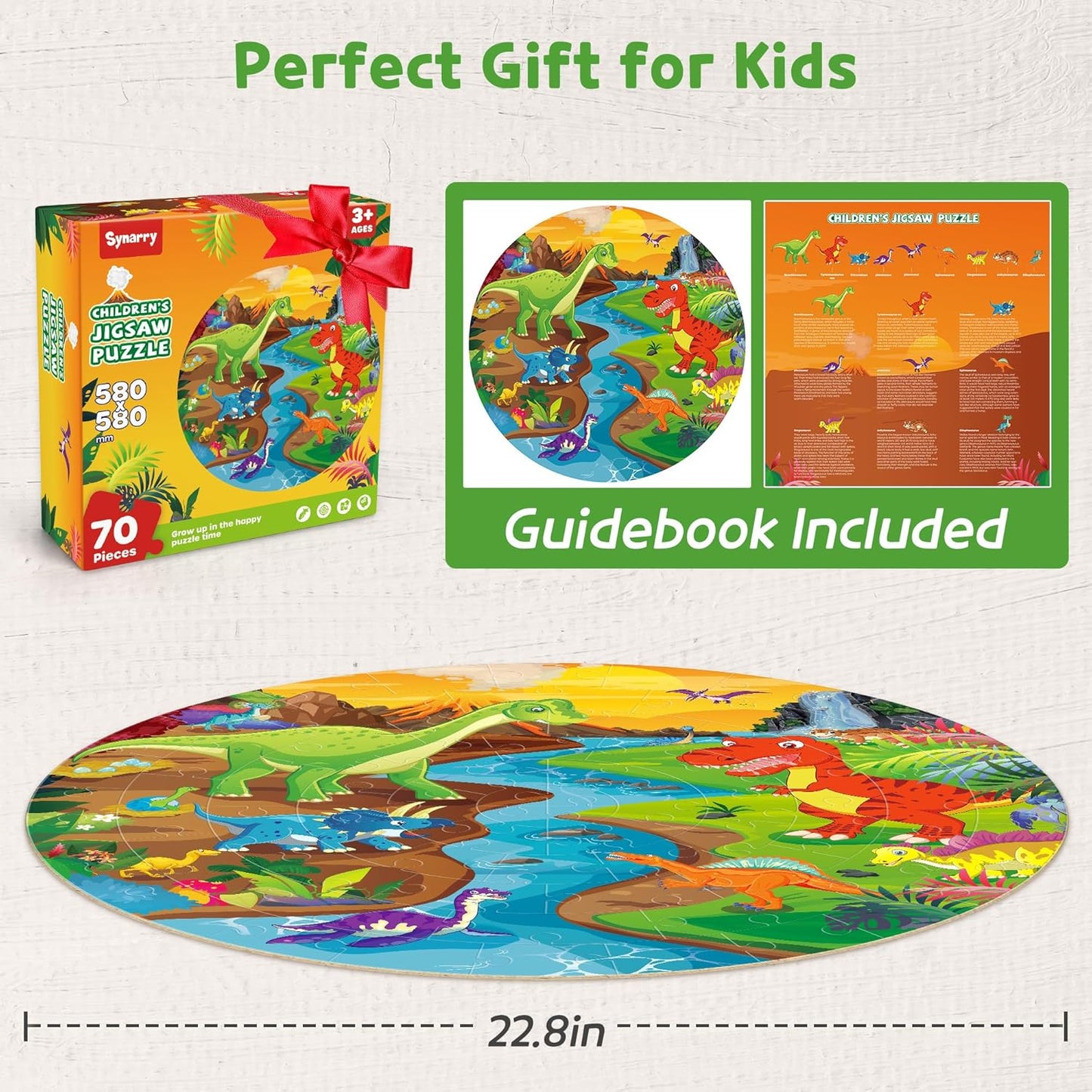SYNARRY Solar System Floor Puzzles for Kids Ages 4-8, Large 70 Piece Jigsaw Puzzles for Kids Ages 4-6, Space Planet Astronaut Toys Puzzles, Preschool Learning Toys, Easter Basket Stuffers for Boy Girl