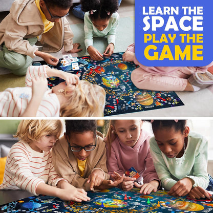 QUOKKA Board Games for Kids 8-12 - Family Games for Kids and Adults - Journey Across the World Card Game Ages 5-9 - Learn Capitals, Flags, Facts, and Map Locations with 195 World Map Cards