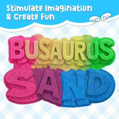 Magic Sand for Kids – 5.5 Lbs Bulk Magic Moving Sand Play Set with 5 Colors & 8 Castle Molds – Non-Toxic, Non-Sticky Squeezable Play Sand Refill for Sensory Bin, Arts Crafts, Boys Girls Birthday Gifts