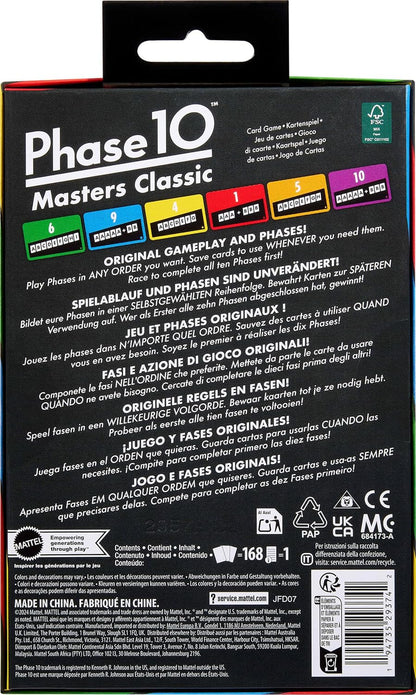 Mattel Games Phase 10 Card Game with 108 Cards, Makes a Great Gift for Kids, Family or Adult Game Night, Ages 7 Years and Older (Amazon Exclusive)