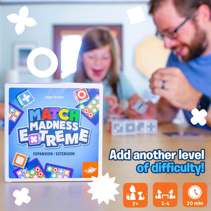 FoxMind Match Madness Board Game, Visual Recognition Matching Board Game, Family Puzzle Game to Develop Kids Problem Solving Skills