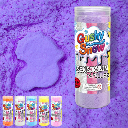 Sensory Bin Filler for Toddlers, Fake Snow Play Sand, Soft Latex Sensory Table Fillers for Classroom Learning, White Sensory Material for Indoor Sensory Play