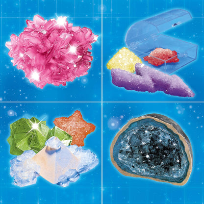 Thames & Kosmos Crystal Growing | STEM Experiment Kit | Grow Dozens of Dazzling, Colorful Crystals! | Learn about Crystallization & Conduct Classic Science Experiments | Make Crystal Geodes | Ages 10+