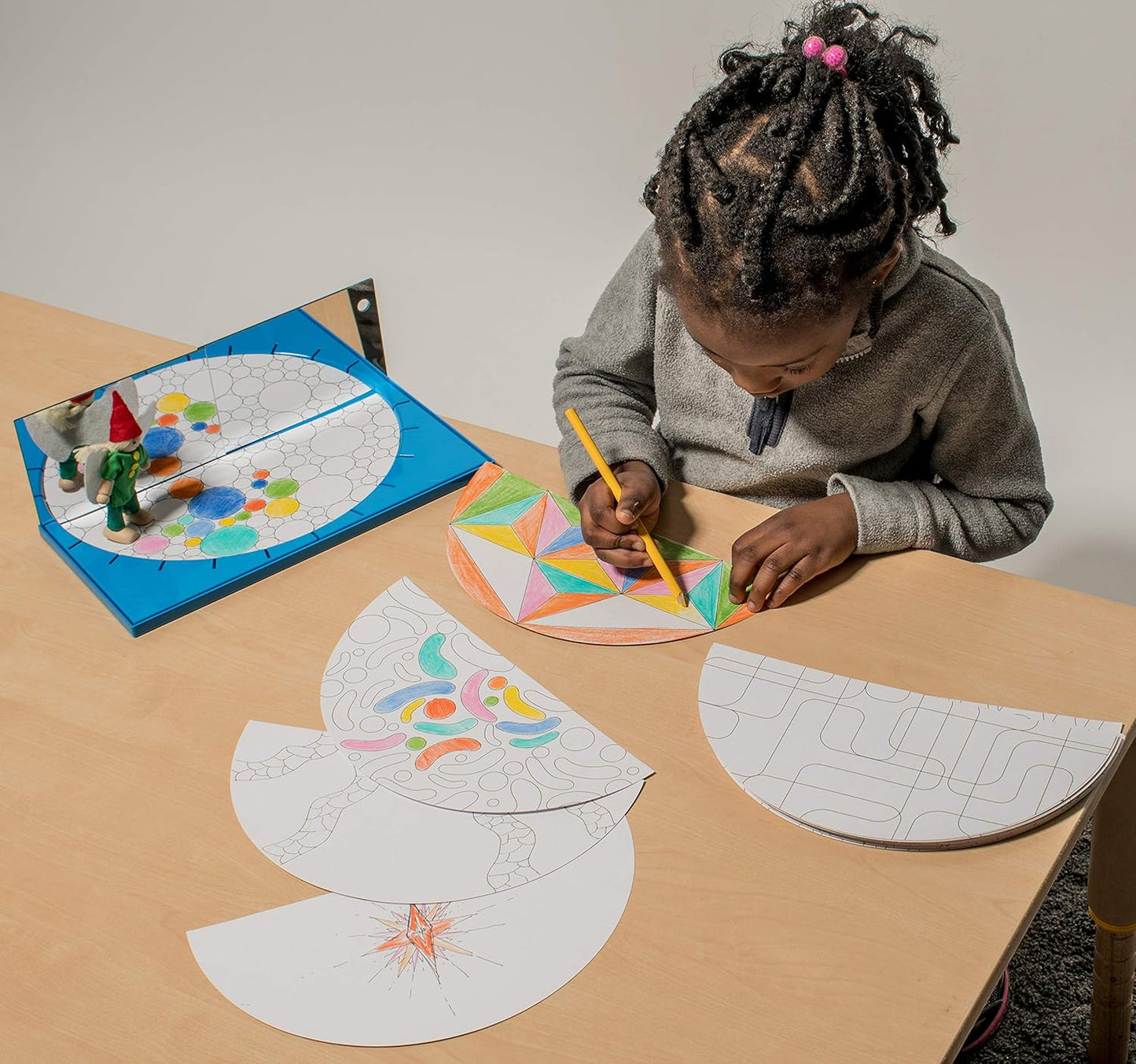 edx Education Junior Geoland® Pattern Set - STEM Learning - Explore Geometry, Symmetry, Reflection and Angles