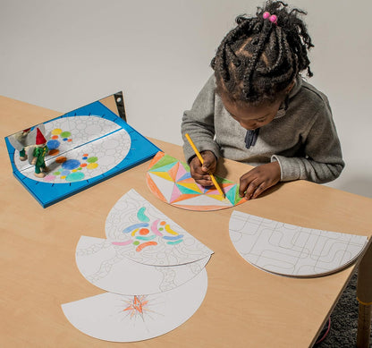edx Education Junior Geoland® Pattern Set - STEM Learning - Explore Geometry, Symmetry, Reflection and Angles