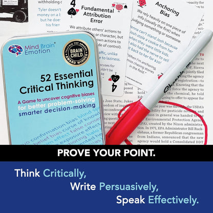Mind Brain Emotion 52 Essential Conversations for Home, Therapy, Speech, School Classroom - Conversation Cards for Kids, Family, Teacher & Counselor to Build Growth Mindset & Communication Skills