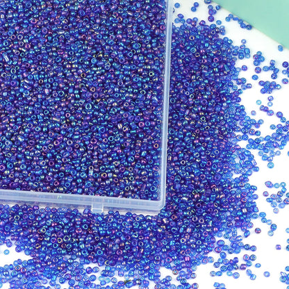 10100 Pcs Size 11/0 Glass Seed Beads, 2 mm Dark Green Small Mini Spacer Loose Pony Beads for Jewelry Making and DIY Crafts - Colors A