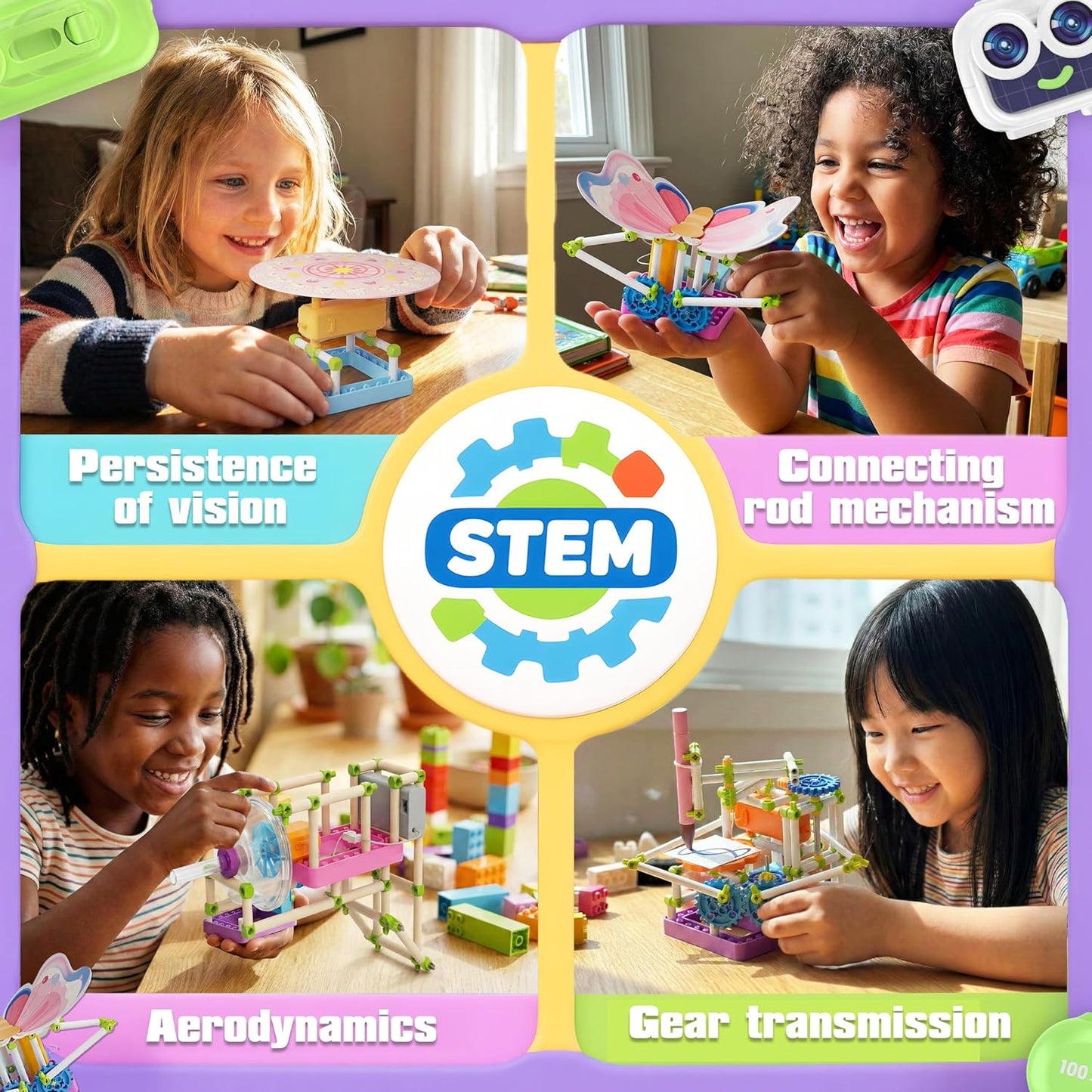 SMILESSKIDDO 100+ Girls Science Kit for Kids Ages 5 6 7 8 10 | STEM Toys for Girl | Birthday Gift Ideas for 5+ Year Old Girls | Learning & Educational Projects with Fun Experiments (8018E)