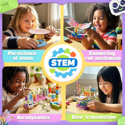 SMILESSKIDDO 100+ Girls Science Kit for Kids Ages 5 6 7 8 10 | STEM Toys for Girl | Birthday Gift Ideas for 5+ Year Old Girls | Learning & Educational Projects with Fun Experiments (8018E)