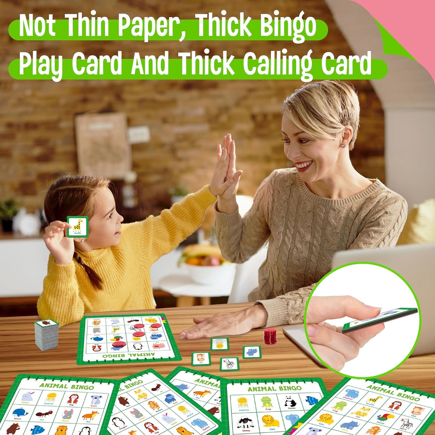 SpriteGru Multiplication & Division Bingo Game, 480 Math Problems, 2 Educational Math Board Game for Kindergarten and Preschool Kids 4-8, Perfect for Classroom & At Home (Up to 25 Players)