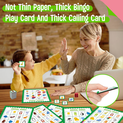 SpriteGru Multiplication & Division Bingo Game, 480 Math Problems, 2 Educational Math Board Game for Kindergarten and Preschool Kids 4-8, Perfect for Classroom & At Home (Up to 25 Players)