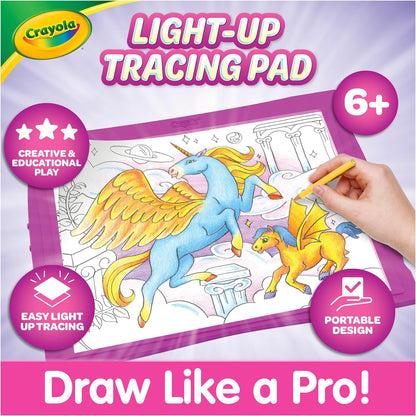Crayola Light Up Tracing Pad - Blue, Drawing & Tracing Projector for Kids, Sketching Light Box Table, Toys for Kids, Gift for Girls & Boys, Ages 6+