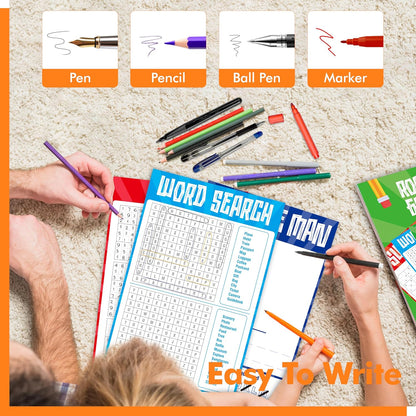 Pen Control & Tracing Activity Pad, 80 Tear-off Sheets Alphabet & Number Handwriting Practice Notepad for Kids, Letters A-Z/Numbers1-20/Patterns Tracing Workbook for Plane, Car Travel, Road Trip