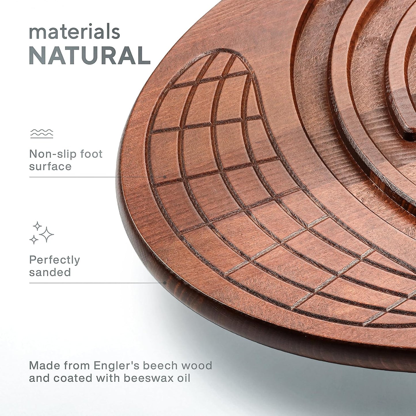 Bodo Maze Balance Board - Wood Wobble Board for Kids, Toddlers, Teens & Adults for Exercise Training, Physical Therapy, Bodyweight Fitness, Skiing, Surfing, Snowboarding, Skateboarding with Labyrinth