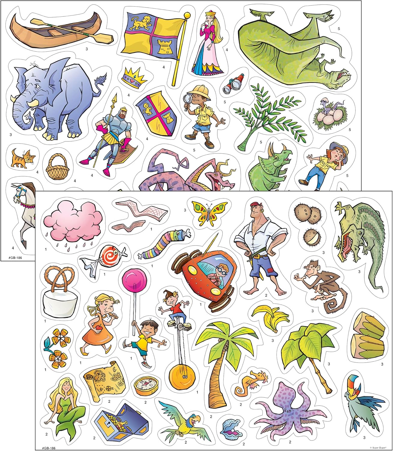 Super Duper Publications | Magnetic Fantasy Adventure Stories Match-Up Barrier Game | Educational Learning Resource for Children