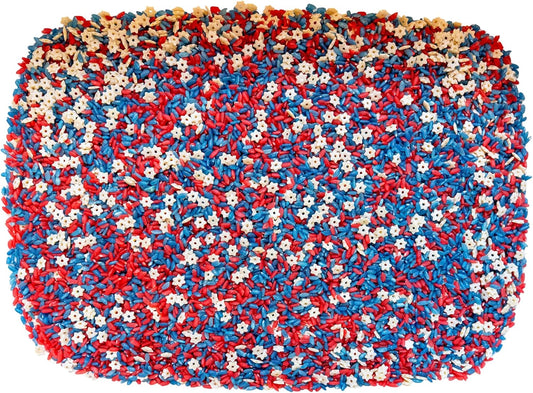 Sensory Rice, Sensory Bin Filler, Sensory Filler, Sensory Bins, 4th of July Toys, Sensory Bin Tools, Sensory Table Filler (4th of July Sensory Rice, 4 Cups)