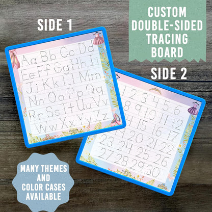 Kid's Name Tracing Board | Dry Erase Letter Tracing | Reusable Writing Practice Board | Personalized | Ballet Theme