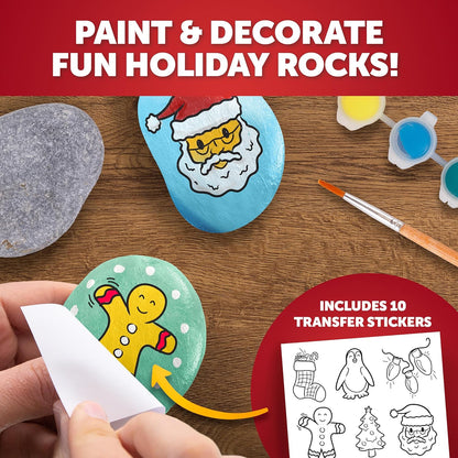 Blue Marble Santa's Christmas Craft Kit for Kids - 15 Magical Christmas Crafts for Kids, Make Suncatchers, Paint Holiday Rocks, Make Magnetic Tile Art & More for Christmas Gifts, Craft Kits