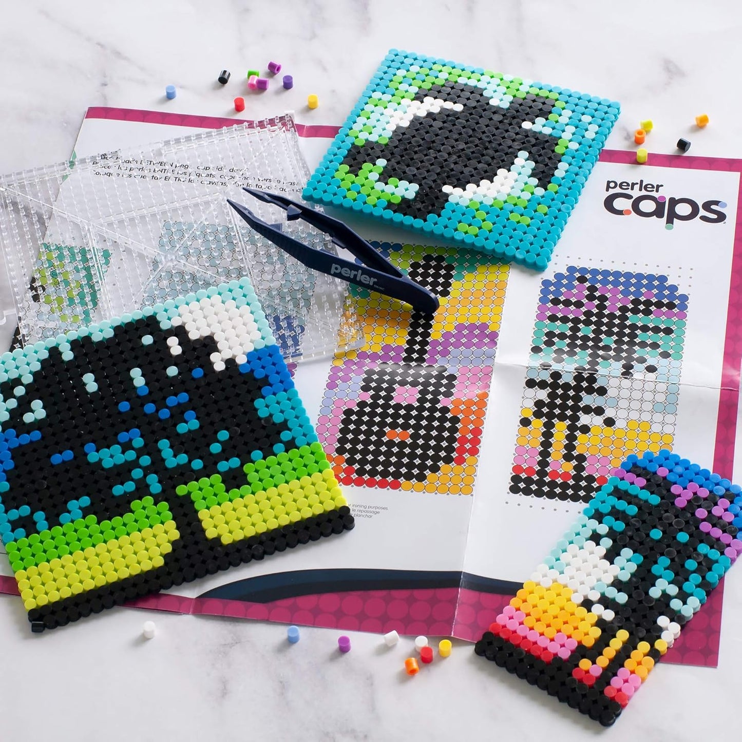 Perler Colors of Nature Deluxe Box Caps Beads Kit, 4000pcs
