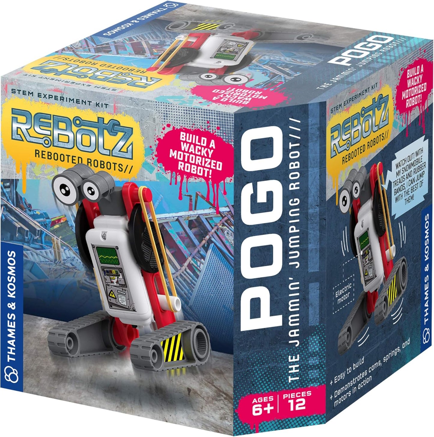 Thames & Kosmos - Rebotz: Knox - The Wacky Walking Robot - Engineering Science Kit - Educational Building Toys - Fun for Kids, Ages 6+ - 552004