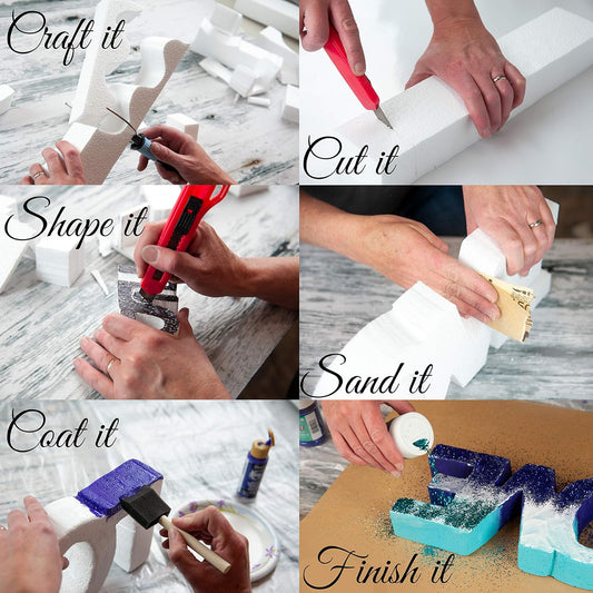 Silverlake 10x10x4 Craft Foam for Styrofoam Block Projects