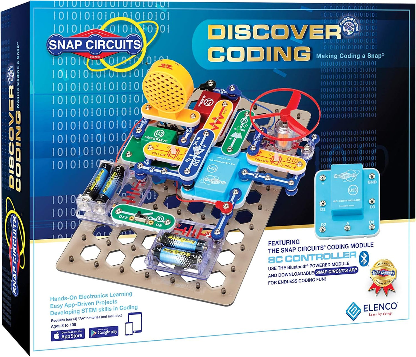 Snap Circuits Elenco Discover Coding Toy for Kids Ages 8 and Up