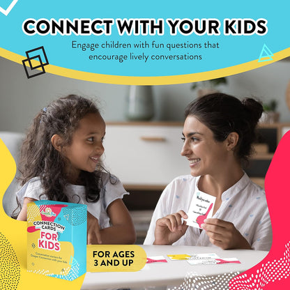 101 Conversation Cards for Kids - Family Question Games for Kids and Adults, Christmas Dinners, Game Nights, Holiday Gatherings & Gifts - Prompts for Confidence, Social Skills & Meaningful Connection