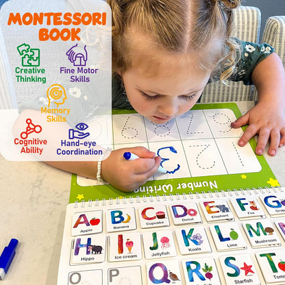 BenBen Busy Book for Toddlers, 30 Pages, Pre-Assembled, Preschool Learning Activities, Montessori Toys for Ages 3 and Up, Autism Sensory Toys, Kids Educational Activity Book, Birthday Gift