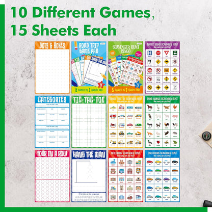 Pen Control & Tracing Activity Pad, 80 Tear-off Sheets Alphabet & Number Handwriting Practice Notepad for Kids, Letters A-Z/Numbers1-20/Patterns Tracing Workbook for Plane, Car Travel, Road Trip