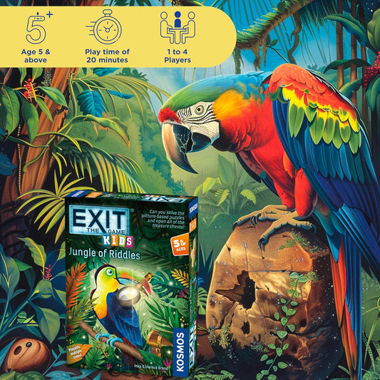 EXIT: Kids -The Great Bee-Scape | Fun, Puzzle Mystery Kids Game, 1-4 Players, Cooperative Nature Game, Riddles, Age 5+, by Kosmos