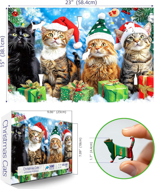 Fantasy Toy Store 500 Piece Jigsaw Puzzle for Adults Adventure Vintage Scene Shop Fun Puzzles with Letters on Back Bears Bicycles Unique Challenge Gift Toy for Family Seniors (23"X15")