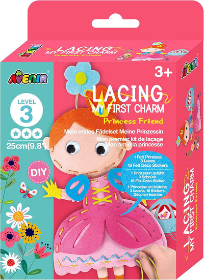 Avenir | My First Lacing | Charm Princess Friends | First Sewing for Ages 3+ | Develop Sewing and Stitching Skills