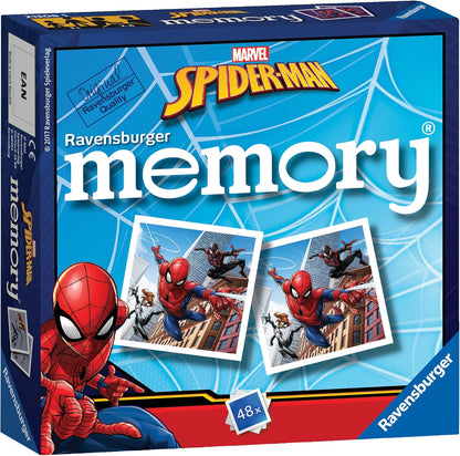 Ravensburger 21308 Spiderman Marvel Spider-Man-Mini Memory Kids Age 3 Years and Up-A Classic Picture Snap Matching Pairs Game