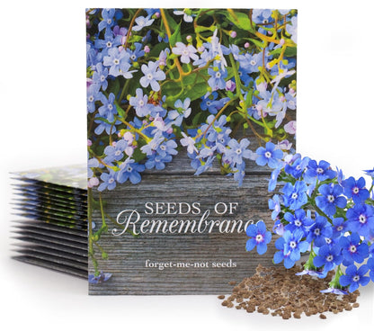 Grateful Memories Dove with Bird and Butterfly Mix Seed Favor Packets - Gardening Gifts - Wild Flower Seeds for Planting - Garden or Indoor Plant Flowers - Growing Plants in Memory