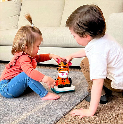 Stack-a-Roos Baby Giraffe by Salus Brands - Animal Stacking Toy, Educational Early Learning Toy for Infants Babies Toddlers, Age 12+ Months - Great Baby Gifts, STEM