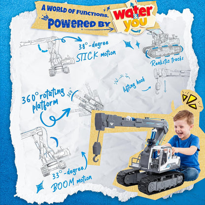 SMILESSKIDDO Science Kits for Kids Age 8-12 - 137 Pcs STEM Toys for Ages 8-13 with Hydraulic Grab, Teen Boys Gift Ideas Crane Toy, Teenage Engineering Kit Construction Vehicle Toys