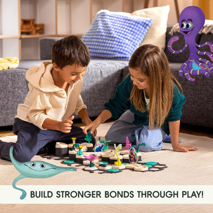 Ravensburger GraviTrax Junior Starter Set - My Ocean - 58-Piece Marble Run Game - Fun and Educational Preschool Marble Construction - STEM-Friendly, Interactive Learning - Kids Age 3 and Older