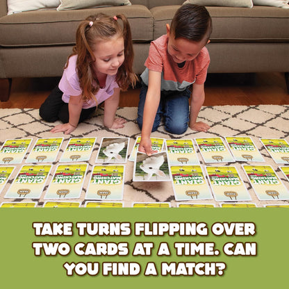 Giant Matching Game Baby Animals - Summer Toys - Game Night - Travel Games - Memory, Learning Game - Jumbo Playing Cards - Card Game for Kids and Adults -Ages 3+