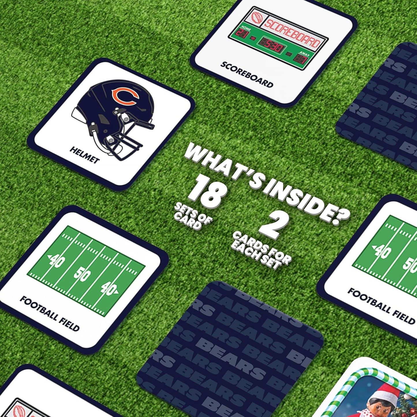 MasterPieces Sports Games - NFL Matching Game - Game for Kids and Family - Laugh and Learn
