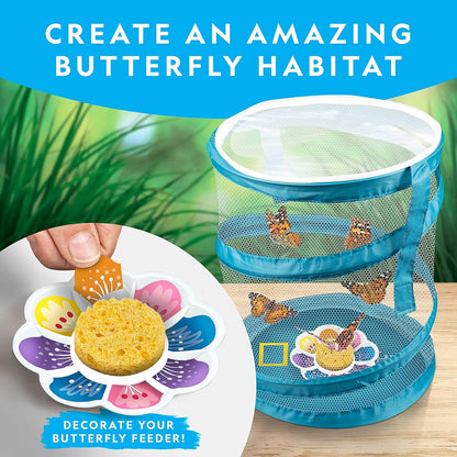 National Geographic Bug Catcher Kit for Kids - Kids Bug Habitat with Magnified Viewer, Bug Catcher, Tweezers & Learning Guide, Insect Habitat, Outdoor Toys, Kids Bug Catching Kit, Bug Box