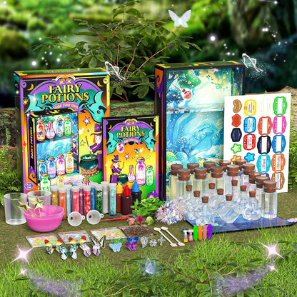 Magic Potion Kit for Girls - Fairy Potions Kit 22 Potions Magic Mix Kit for Kids 6 7 8 9 10 12+ Years Mystery Potion Making kit Art Craft Kit Gifts Toys for Christmas Halloween Birthday