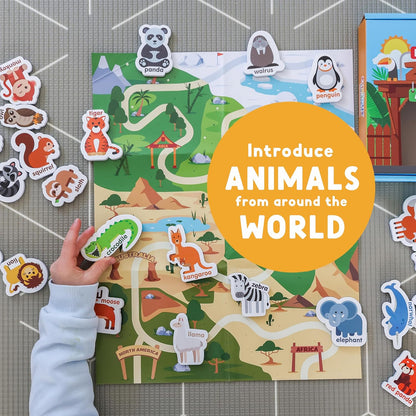Curious Columbus Vehicles Fridge Magnets for Toddlers 1-3 Year Olds| Large Foam Refrigerator Magnets for Kids Baby and 3-5 Years Old | Magnetic ABC Learning | Educational Toys Babies to Preschool