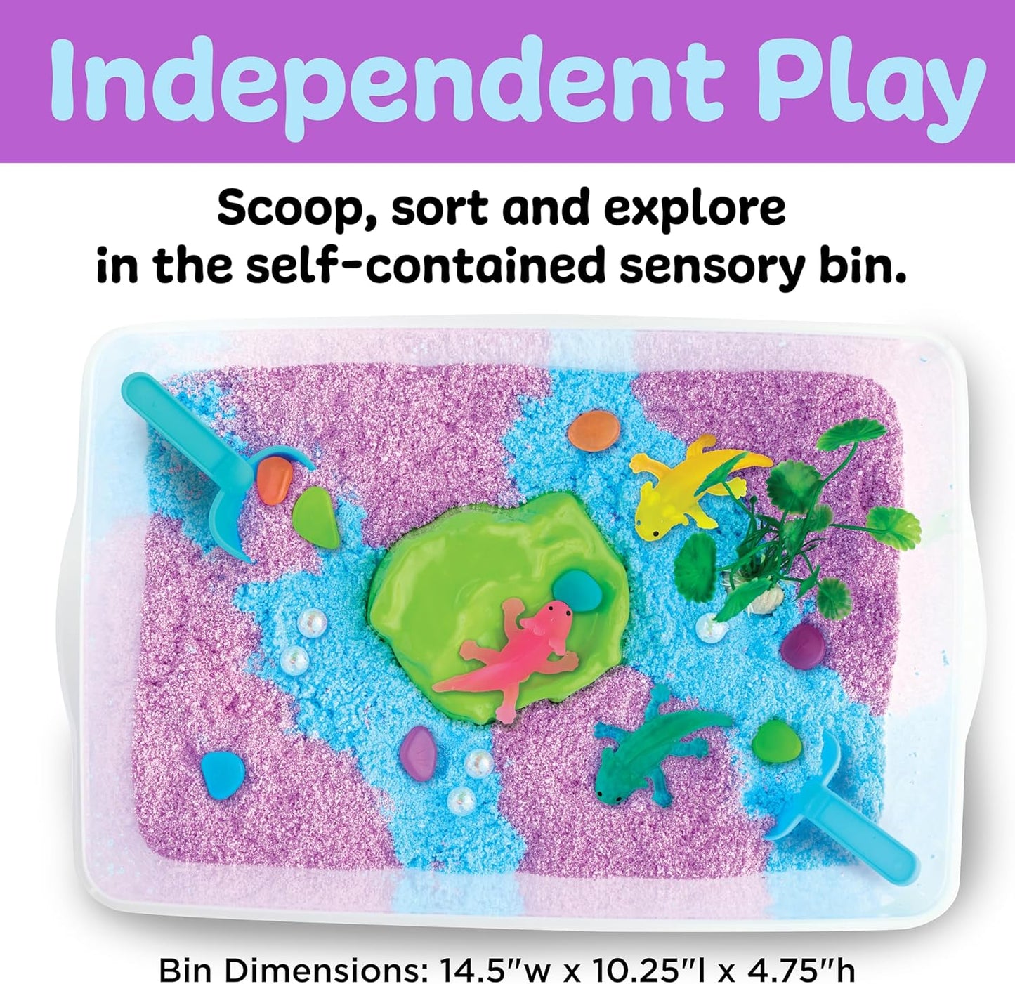 Creativity for Kids Sensory Bin: Dinosaur Dig - Toddler Sensory Toys, Sensory Bin Filler and Toddler Activities for Boys and Girls, Dinosaur Toys for Kids Ages 3-5+