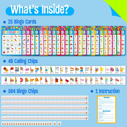 Sight Word Bingo Game, 144 Sight Words Learn to Read Level 1 & Level 2 Bingo Board Game Dolch's & Fry's Words Lists for Kindergarten and Preschool, Grade 1st, 2nd, Kids 4-8 (Up to 25 Players)