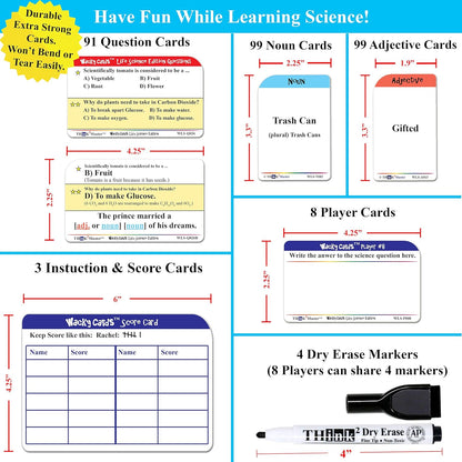 Think2Master Wacky Cards Practicing Math Including Addition, Subtraction & Multiplication.