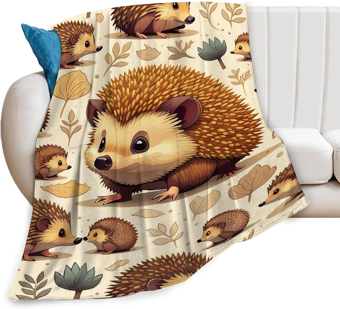 Bear Print Blanket Cute Baby Bear Fleece Throw Blanket Fuzzy Plush Super Soft Cozy Warm Decor Blanket Toddler Nursery Gifts for Boys Girls Kids Adult Men Women 40"x50"