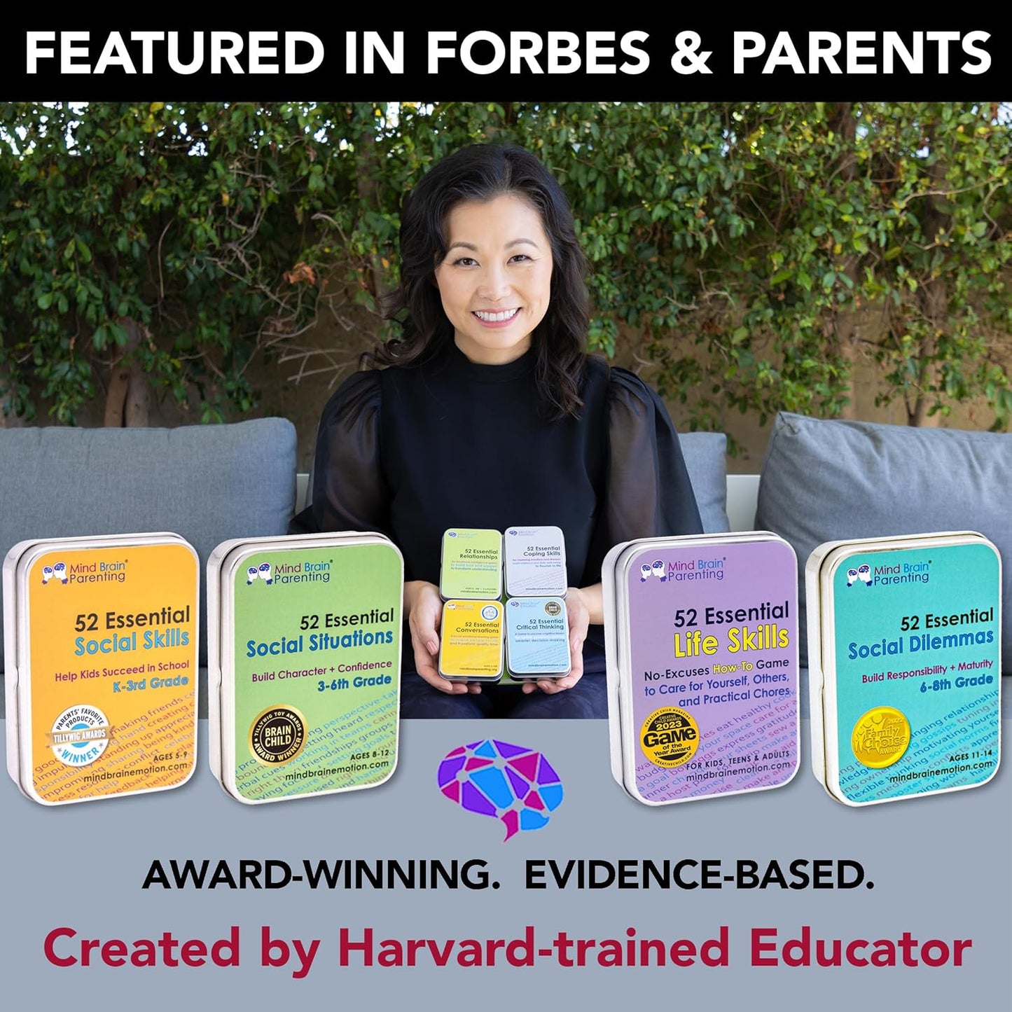 Mind Brain Emotion 52 Essential Conversations for Home, Therapy, Speech, School Classroom - Conversation Cards for Kids, Family, Teacher & Counselor to Build Growth Mindset & Communication Skills