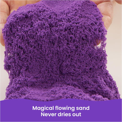Kinetic Sand, 2.5lbs Purple Play Sand, Amazon Exclusive, Moldable Sensory Toys for Kids, Resealable Bag (Packaging May Vary), for Ages 3 and up